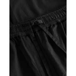 CHLOE barrel high-rise poplin elastic waistband pants Black Jet