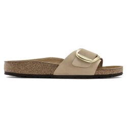 Madrid Big Buckle Natural Leather Nubuck Sandcastle Narrow/Schmal