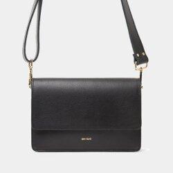 AK013 The Perfect Square Crossbody Bag Nappa Soft Black