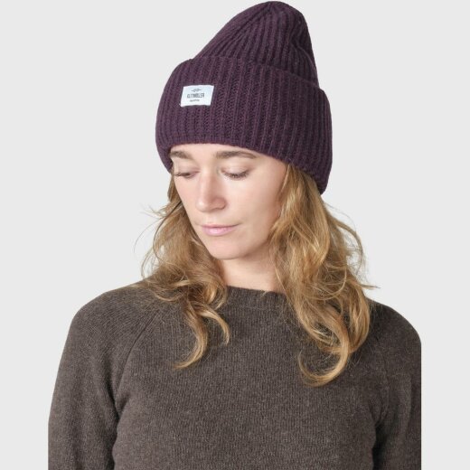 Wide Rib Beanie Burgundy