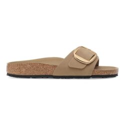 Madrid Big Buckle Oiled Leather Women Tabacco Brown Narrow/Schmal