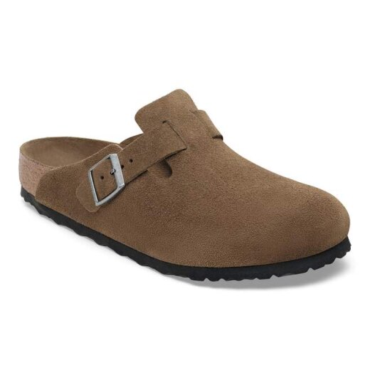 Boston Soft Footbed Suede Leather Unisex Dark Tea Tonal Narrow/Schmal