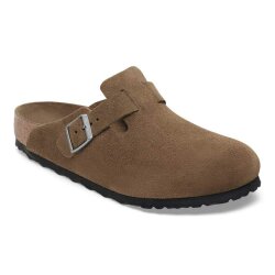 Boston Soft Footbed Suede Leather Unisex Dark Tea Tonal...