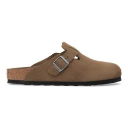 Boston Soft Footbed Suede Leather Unisex Dark Tea Tonal...