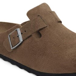 Boston Soft Footbed Suede Leather Unisex Dark Tea Tonal Narrow/Schmal