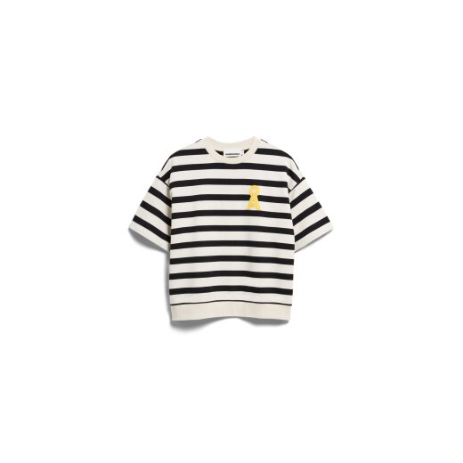 BAMIKAA STRIPE SWEAT undyed-black