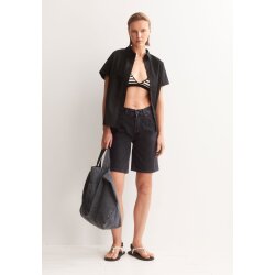 THALINAA DENIM SHORT ebony black