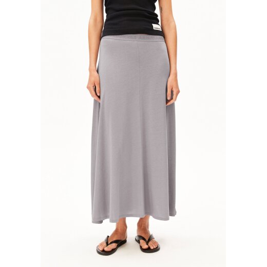 ILENIAA LARAA MIDI SKIRT seal grey
