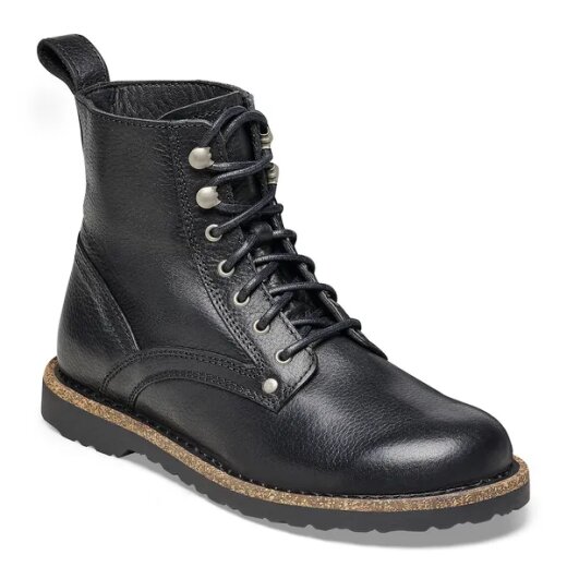 Bryson Leather Unisex Black Narrow