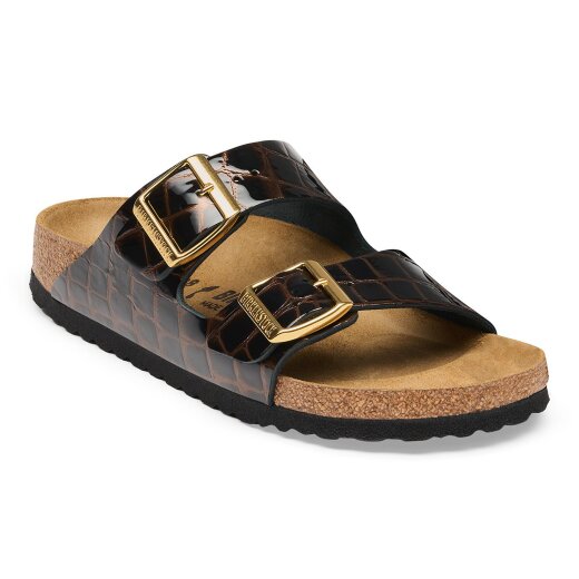 Arizona Leather Women Emboss Leather Black Narrow/Schmal