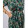 Flower Vichy Long Dress Navy