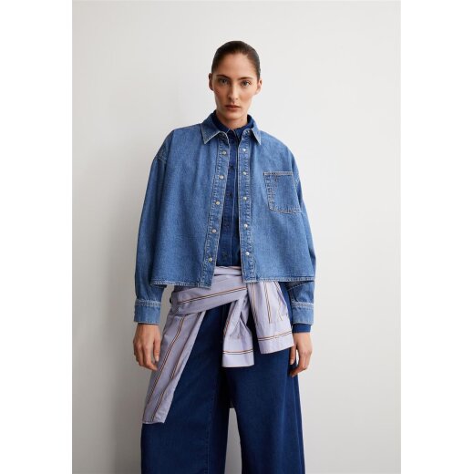 NALAANI DENIM BLOUSE sea foam