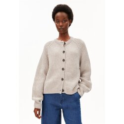 RIB KNIT CARDIGAN honey melange