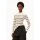 ALAANIA STRIPED KNIT SWEATER oatmilk-black