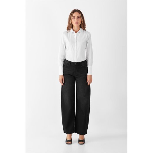 ASH Barrel Leg Black Denim