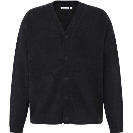 Soufflé yarn cardigan Black Jet