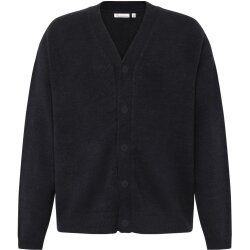 Soufflé yarn cardigan Black Jet