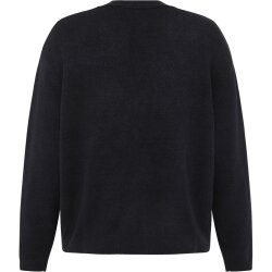 Soufflé yarn cardigan Black Jet