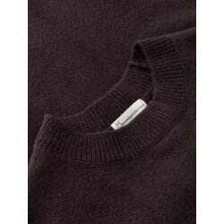 Lambswool crew neck sweater Chocolate Torte