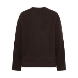 Lambswool crew neck sweater Chocolate Torte