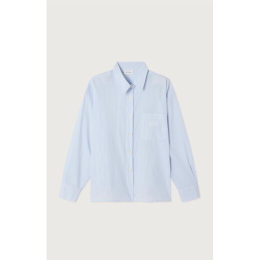 Eluabird Women Shirt Blue Stripes