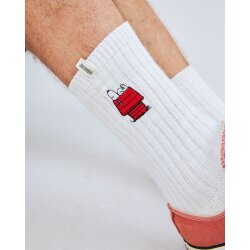 Peanuts Doghouse Socks White