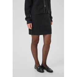 Mwtracy Knit Skirt Dark Grey Melange