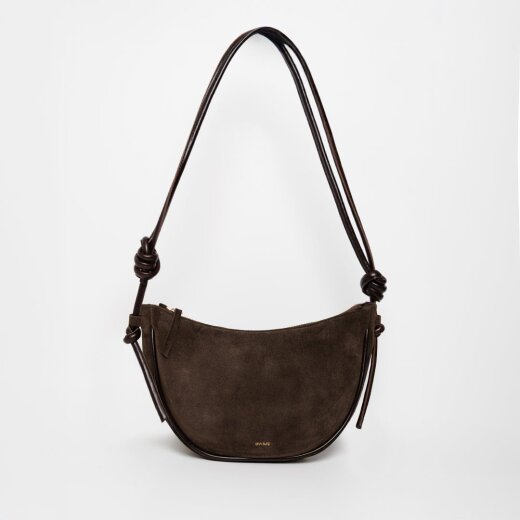 AK028 LARGE half moon SUEDE MIX MOCHA