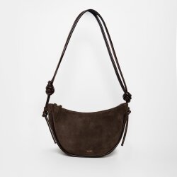 AK028 LARGE half moon SUEDE MIX MOCHA