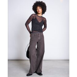 Mesh Longsleeve Dora Dark Leo Print