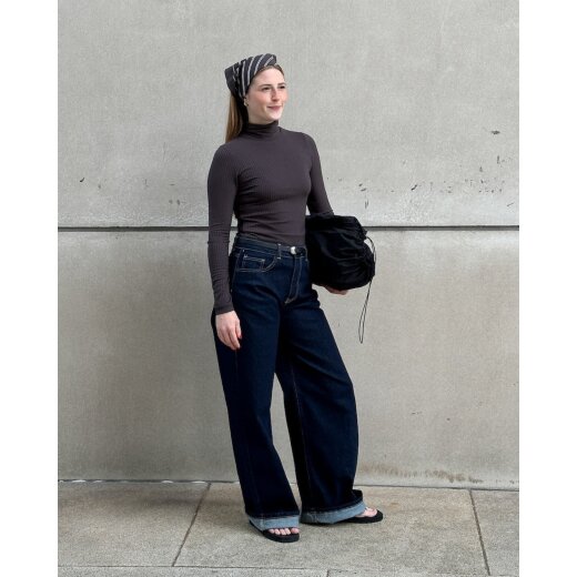 Rib Turtleneck Mio Mud