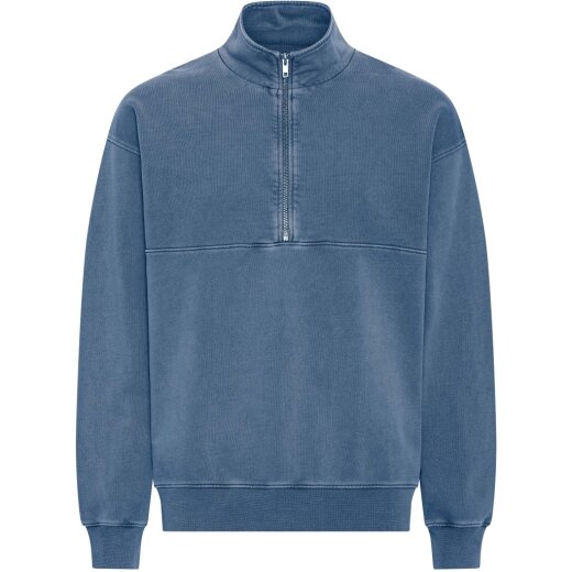 Women Organic Quarter Zip Indigo
