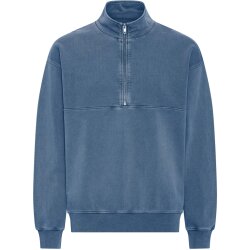 Women Organic Quarter Zip Indigo