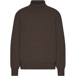 Women Merino Wool Turtleneck Brown