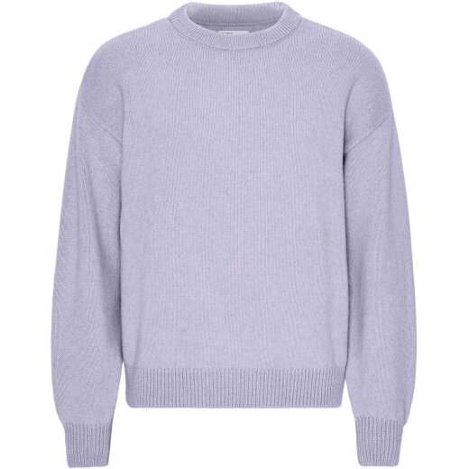 Oversized Merino Wool Crew Lavender