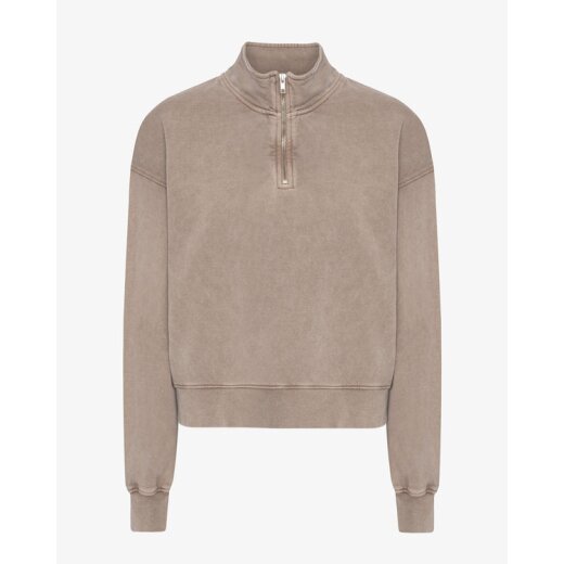 Quarter Zip Faded Khaki