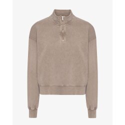 Quarter Zip Faded Khaki