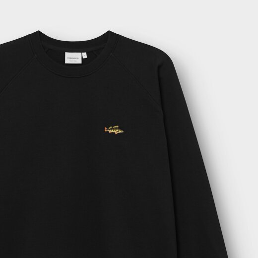 Sweatshirt Malmoe Perch EMB Black