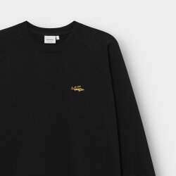 Sweatshirt Malmoe Perch EMB Black