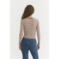 Ludmilla LS Tee Mink / Whisper white / mink