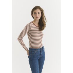 Ludmilla LS Tee Mink / Whisper white / mink