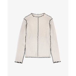 Pin-Tucked Long-Sleeve - Nature White