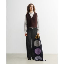 Cropped Vest - Rosewood Brown