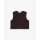 Cropped Vest - Rosewood Brown