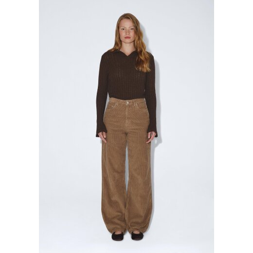 Donna High Relaxed Washed Khaki Cord