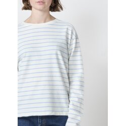 Paulina L/S tee Cream /light blue