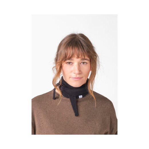 Violet Schmaler Strickschal Black One size