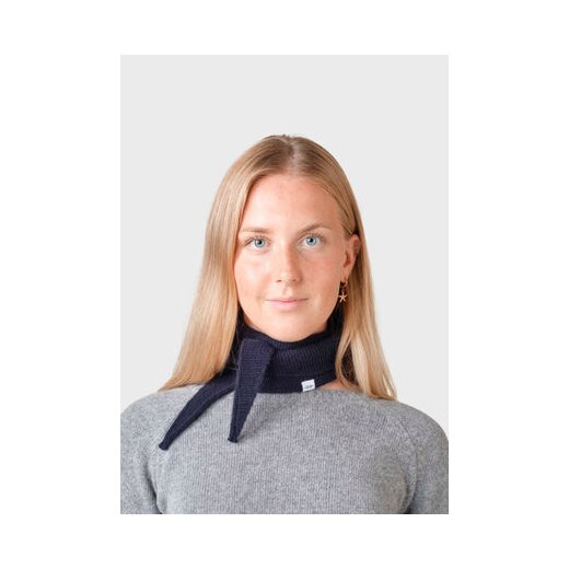 Violet schmaler Strickscal Navy One size