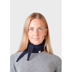 Violet schmaler Strickscal Navy One size