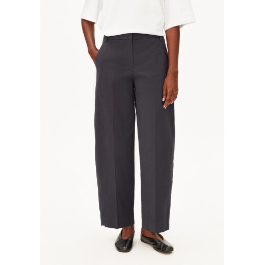 BARREL LEG TWILL PANT dark steel